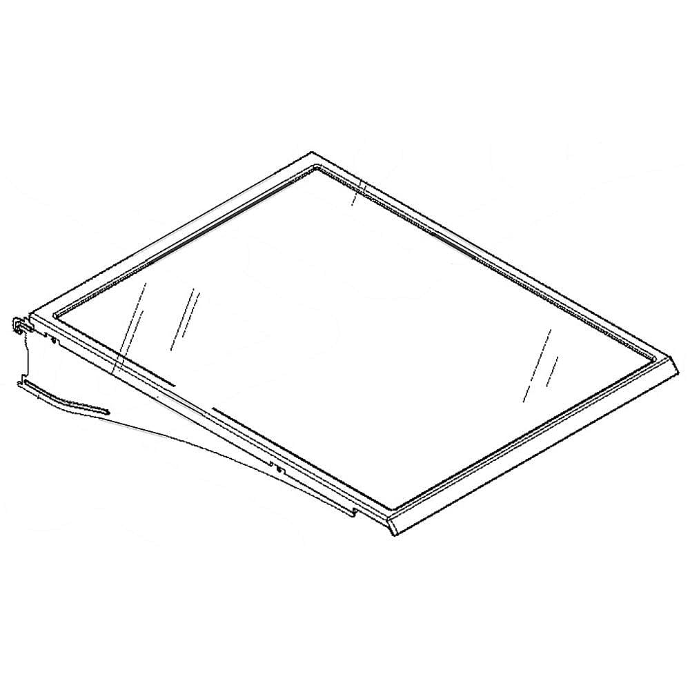 GE Part #wr71X24966, Refrirator Shelf Assembly | 21.10 x 20.50 x 4.20