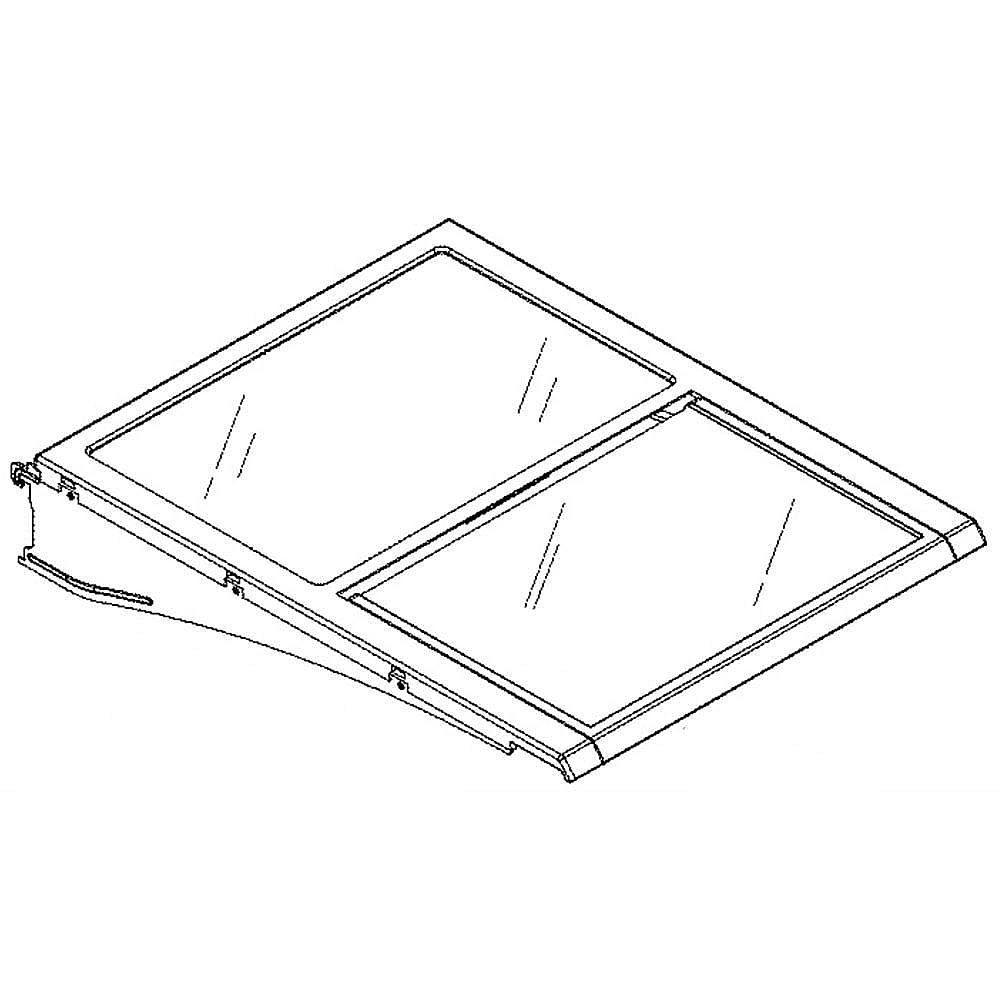 GE Part #wr71X24967, Refrirator Slide-Out Shelf | 21.40 x 20.50 x 4.10
