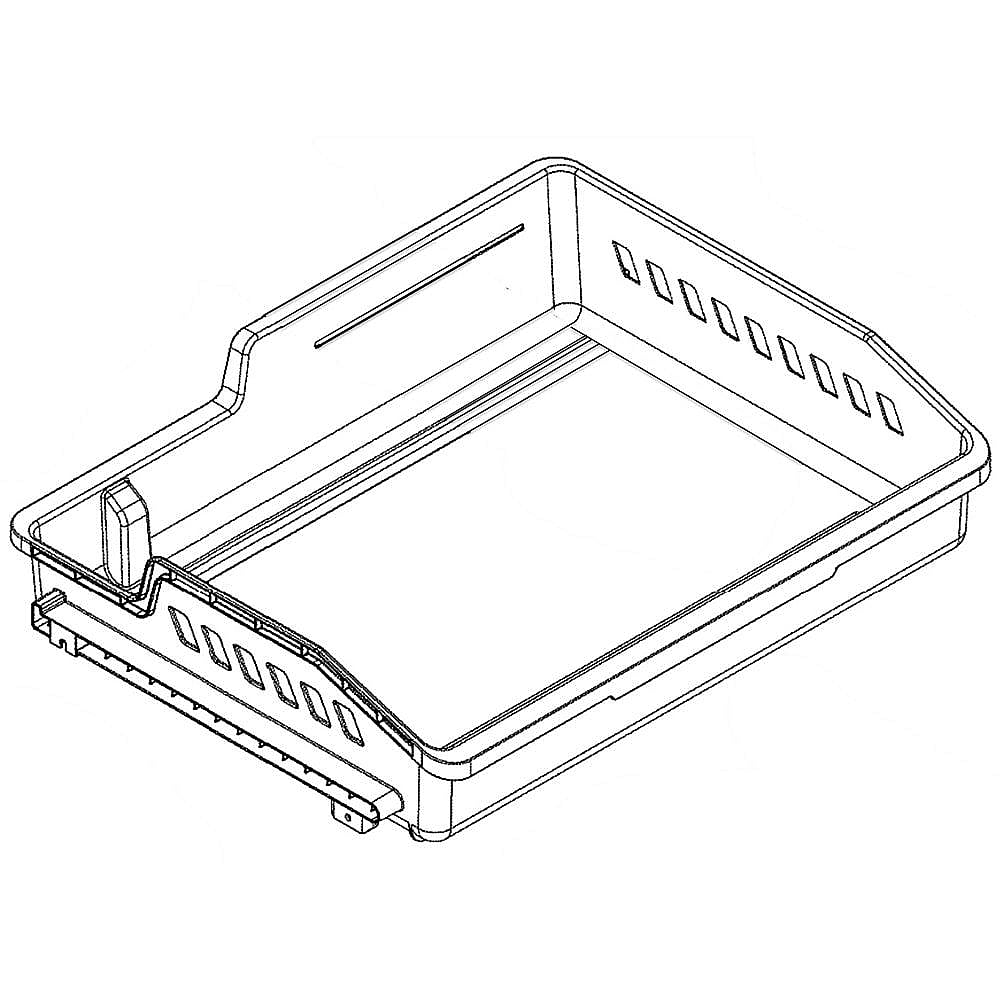 Part #wr71X25283, Refrigerator Freezer Tray, Upper / 28.30 x 20.70 x 7.40