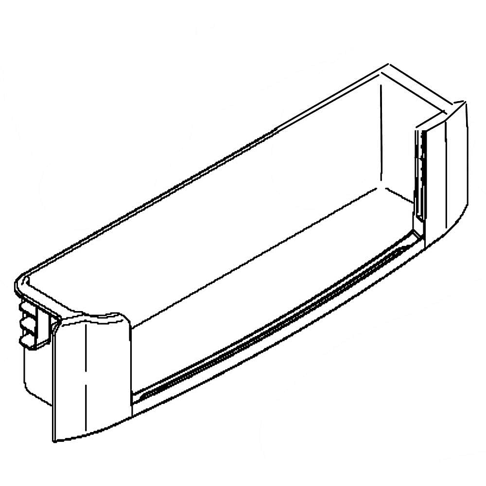 Part #wr71X25892, Refrigerator Door Shelf Rail / 21.30 x 6.60 x 6.30