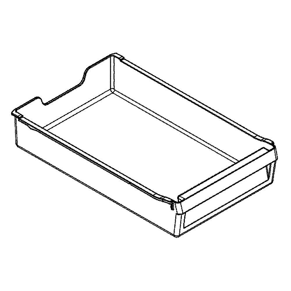 Part #wr71X26549, Refrigerator Snack Drawer / 21.40 x 20.60 x 4.10
