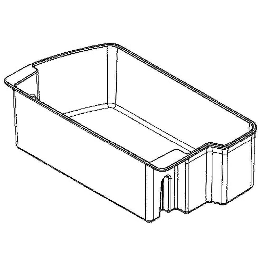 GE Part #wr71X27878, Bin Door Outer | 19.50 x 11.30 x 5.90
