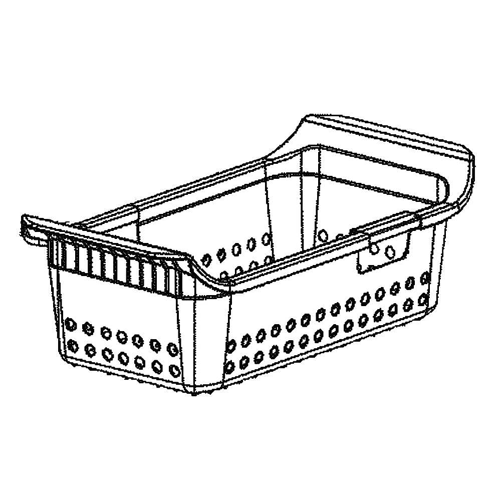 GE Part #wr71X28046, Freezer Basket | 22.80 x 14.20 x 9.30