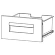 Vegetable Pan Left for Haier HRQ16N3BAGS - Part WR71X28409