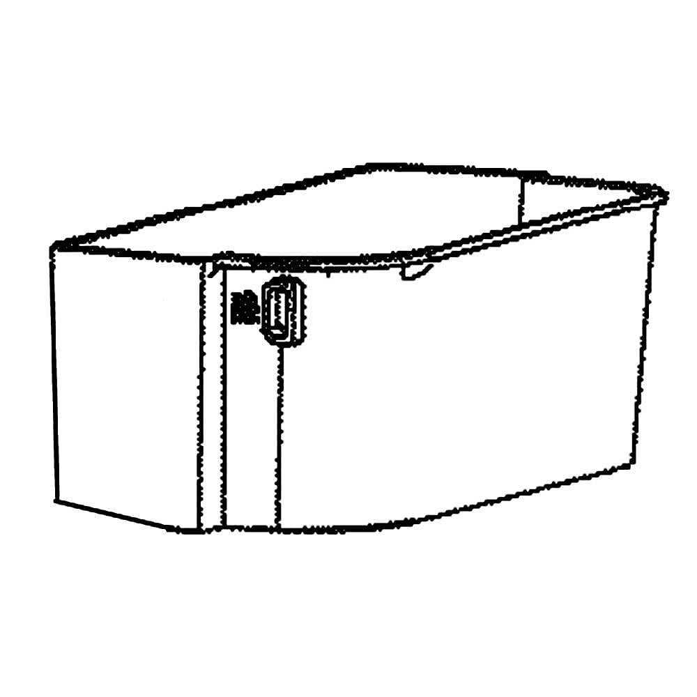 Part #wr71X28444, Refrigerator Door Bin, Right | 14.00 x 7.30 x 5.30