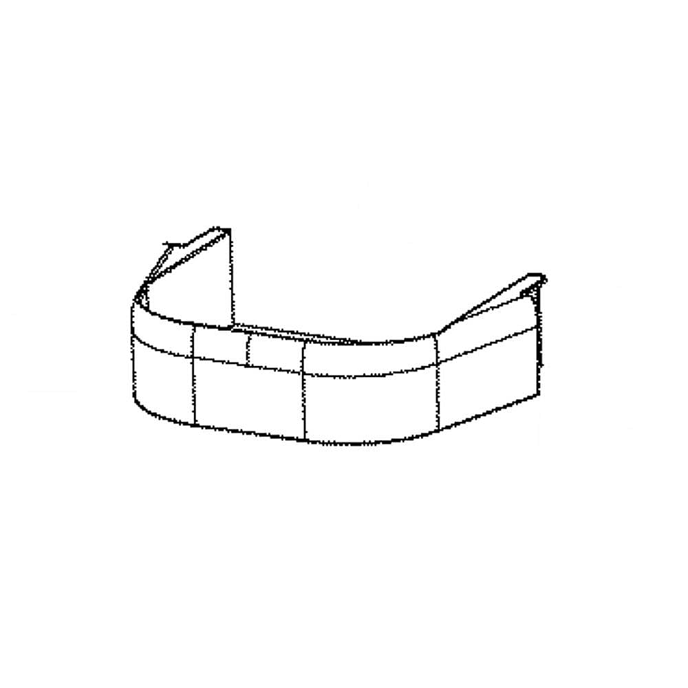 Hotpoint Part #wr71X29266, Refrigerator Door Shelf Rail, Small | 5.50 x 8.00 x 2.00