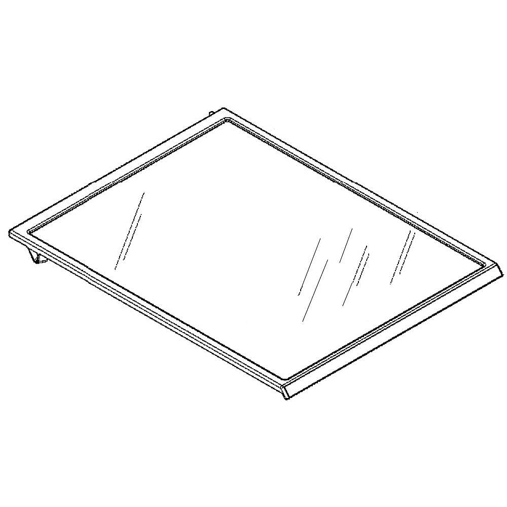 GE Part #wr71X29580, Shelf Left | 18.00 x 16.70 x 5.10