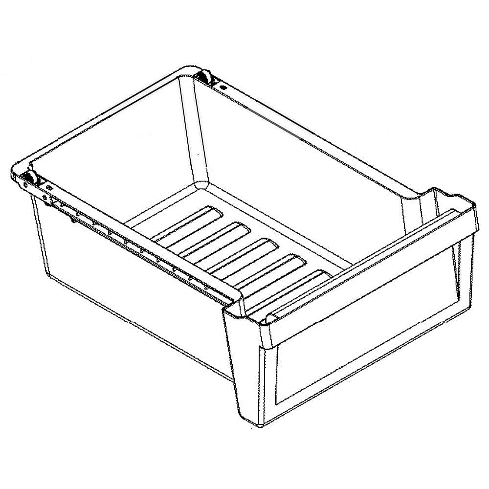 Part #wr71X38296, Refrigerator Crisper Drawer