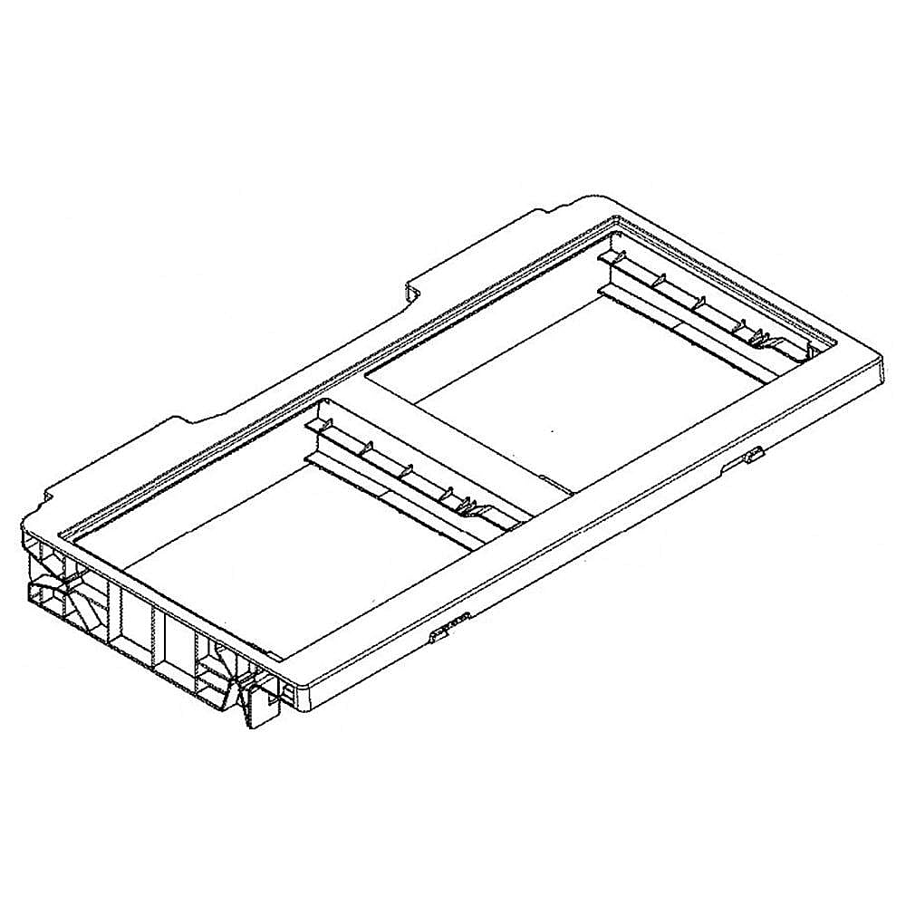 GE Part #wr71X42029, Refrirator Crisper Drawer Cover Assembly