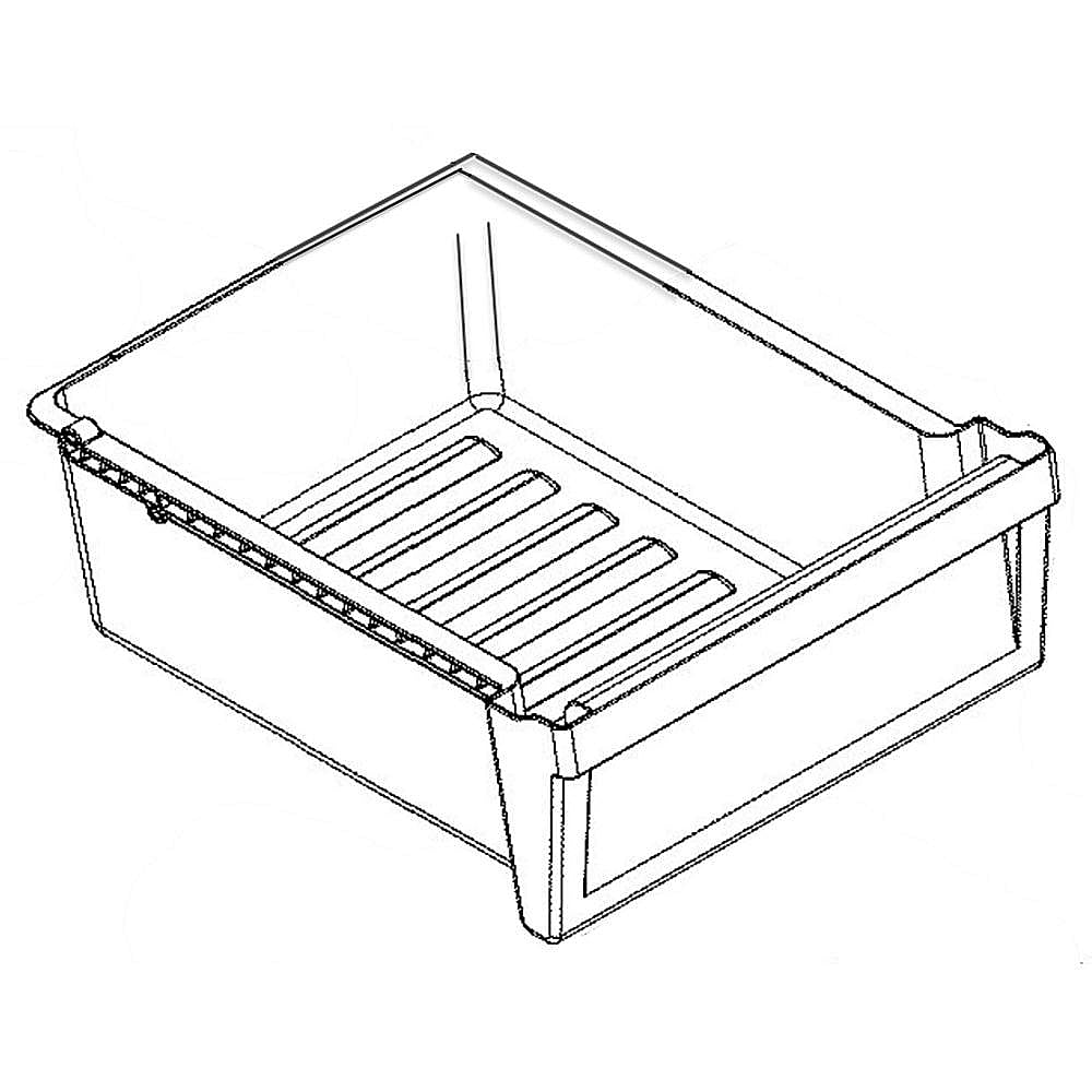Part #wr71X38311, Refrigerator Crisper Drawer
