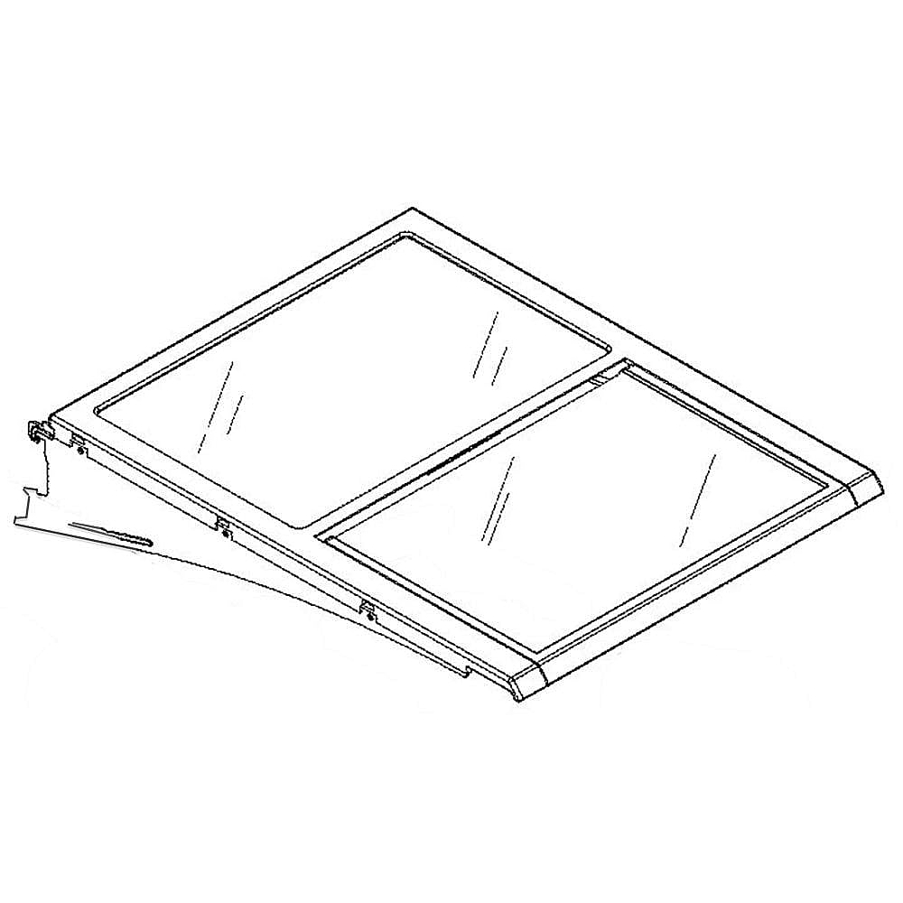 Part #wr71X30139, Refrigerator Quick-Space Shelf / 17.00 x 3.00 x 15.20