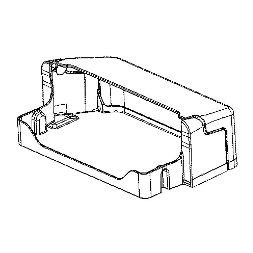 Part #wr71X32104, Refrigerator Dairy Bin And Cover / 21.00 x 8.00 x 2.00