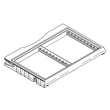 Refrigerator Frame Cover for GE GBS20EGHBRBB - Part WR72X10335
