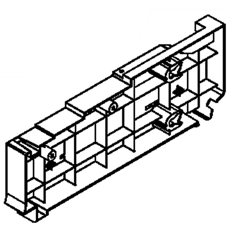 Part #wr72X10456, Refrigerator Support, Right / 18.00 x 8.90 x 4.50