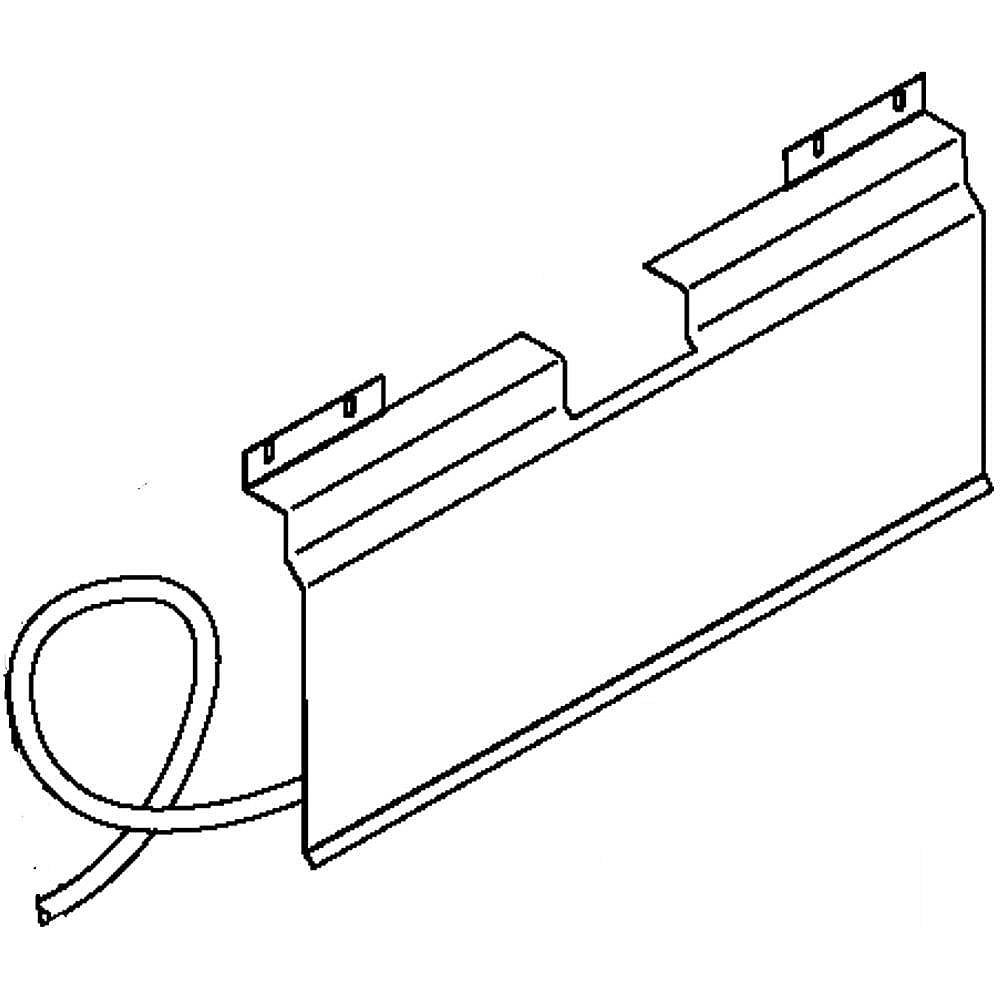 Part #wr74X10101, Refrigerator Water Reservoir Cover / 25.20 x 12.20 x 2.20