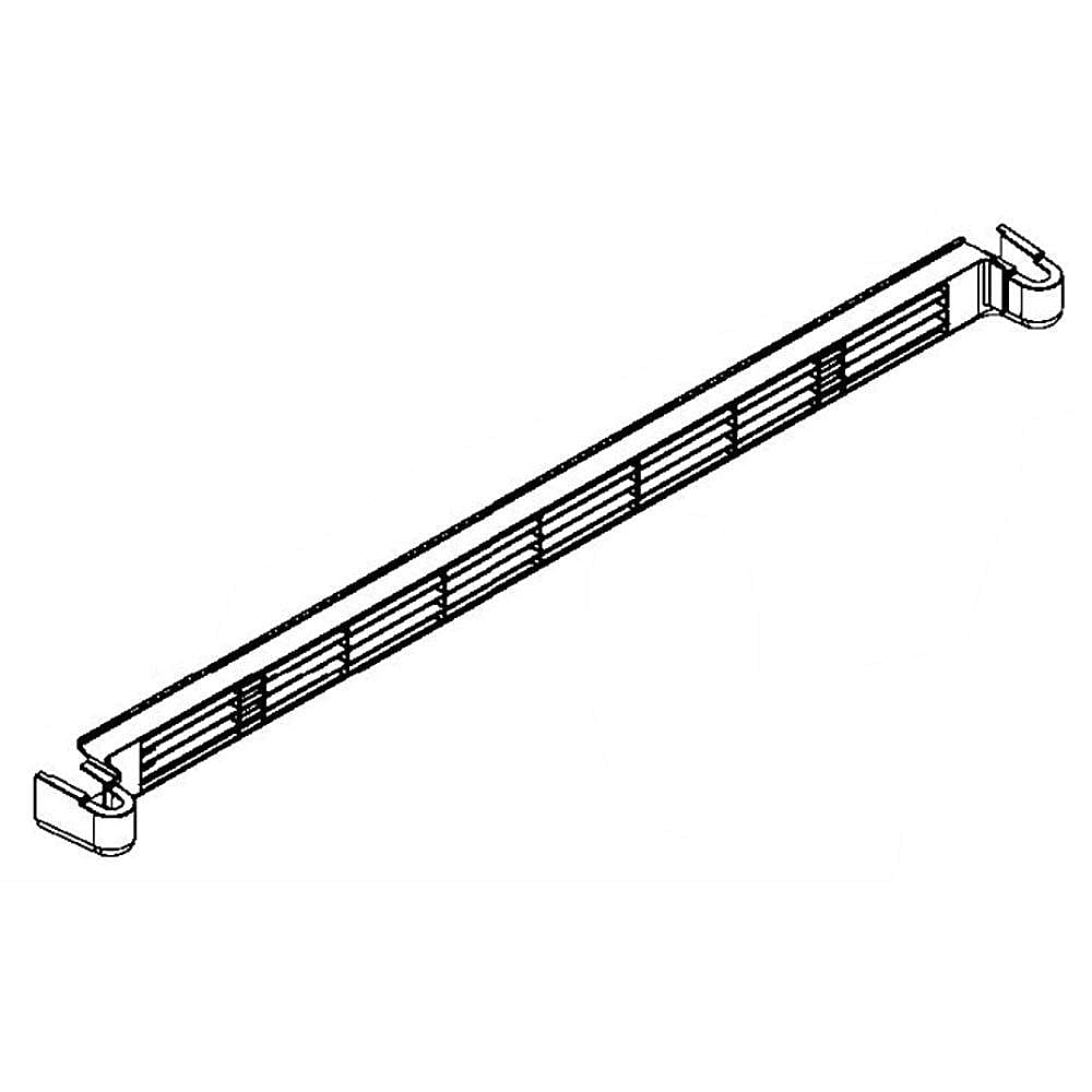 GE Part #wr74X10146, Refrigerator Grille Base Assembly | 37.10 x 7.20 x 5.30