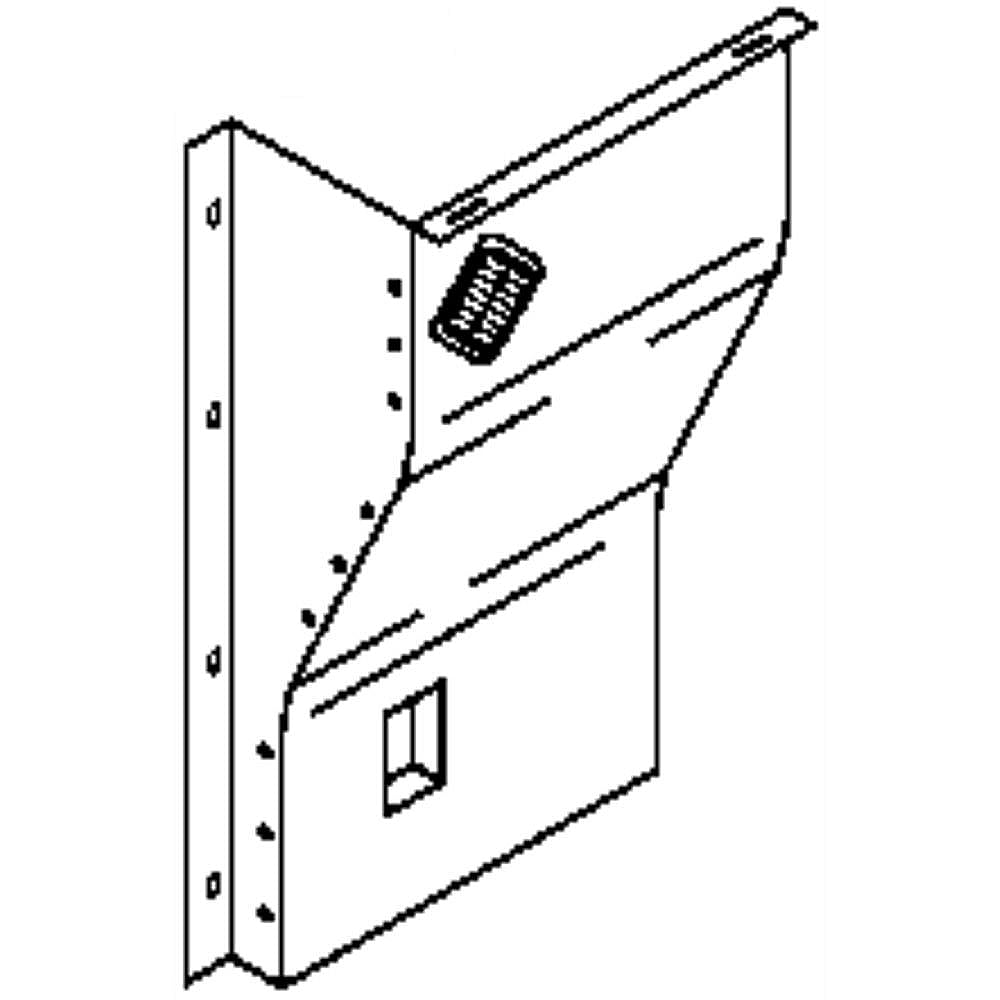 GE Part #wr74X10256, Duct Cvr Fz