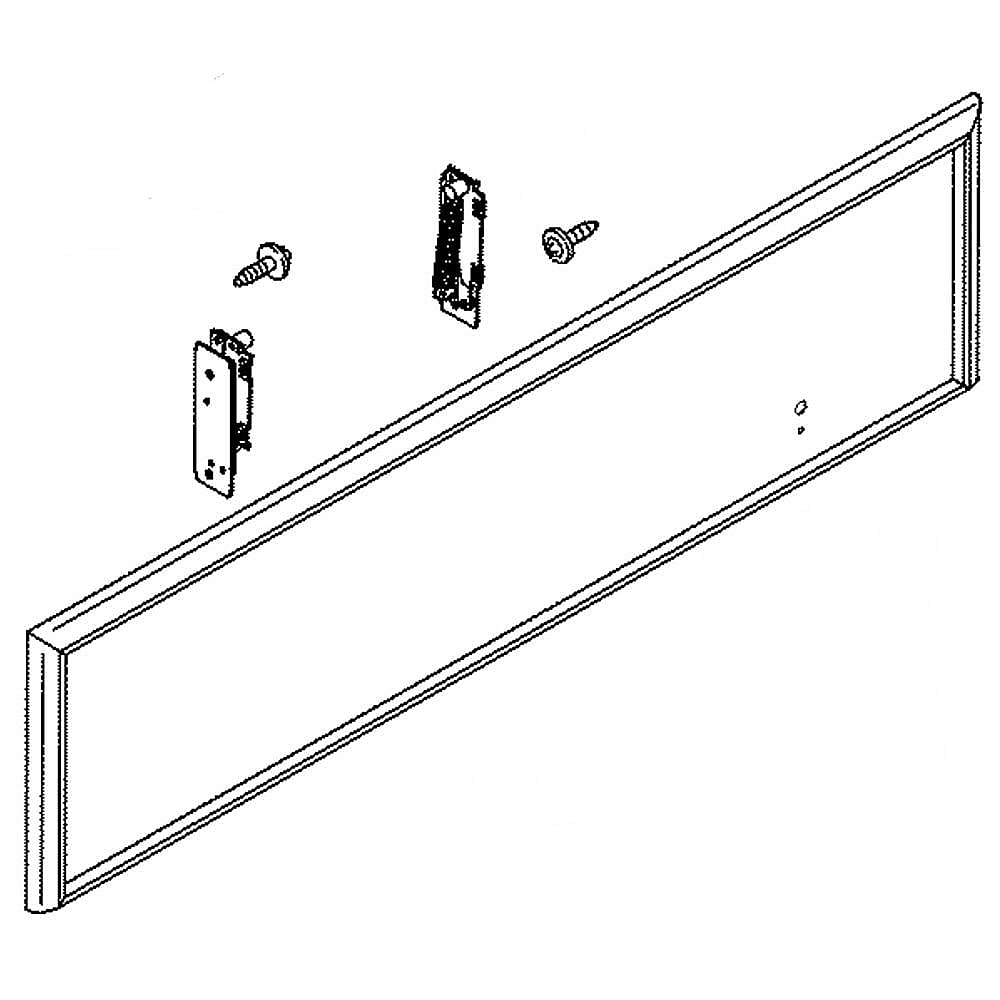 Part #wr74X26140, Refrigerator Machine Compartment Grille / 49.00 x 12.40 x 4.40