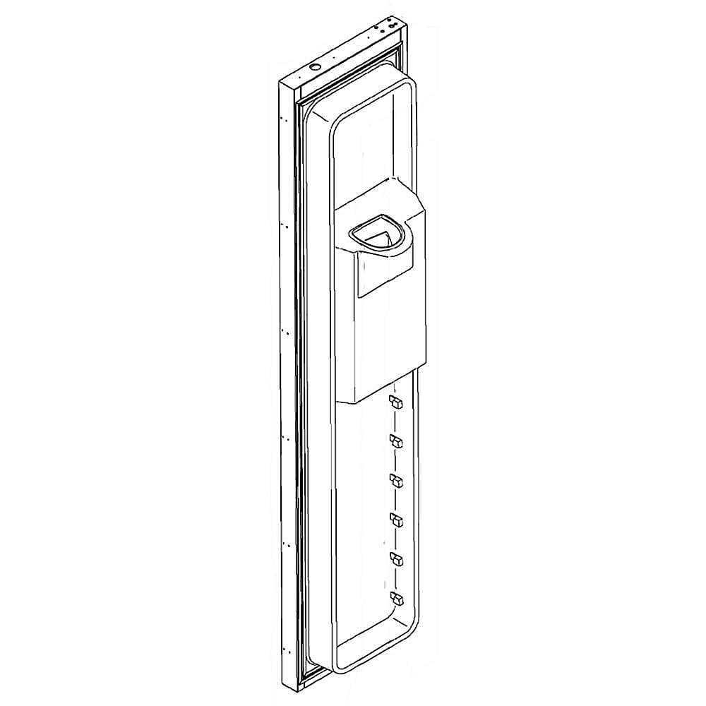 Part #wr78X10883, Refrigerator Freezer Door Assembly | 71.00 x 19.00 x 13.00