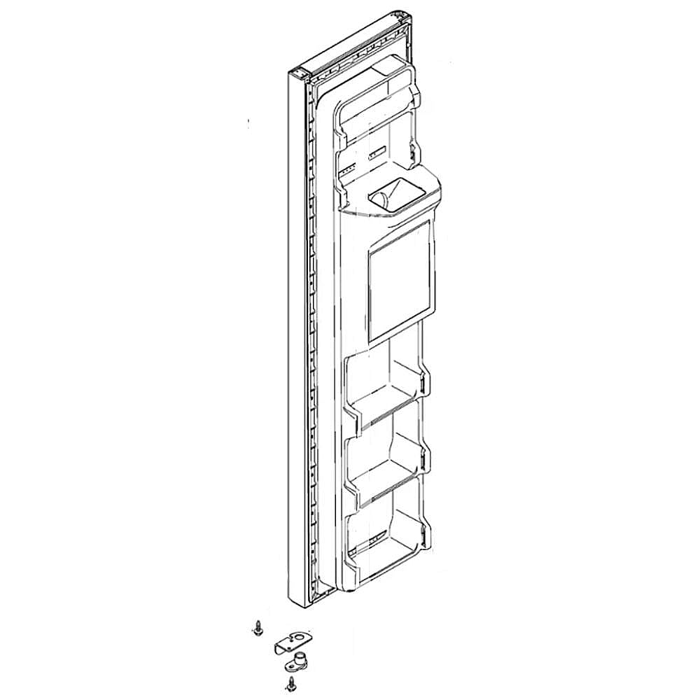 GE Part #wr78X11719, Refrirator Freezer Door Assembly | 74.00 x 25.00 x 16.50