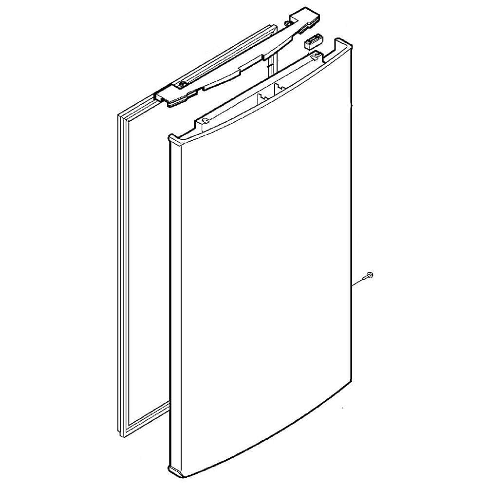 GE Part #wr78X12377, Refrigerator Door Foam Assembly | 41.60 x 29.90 x 8.90