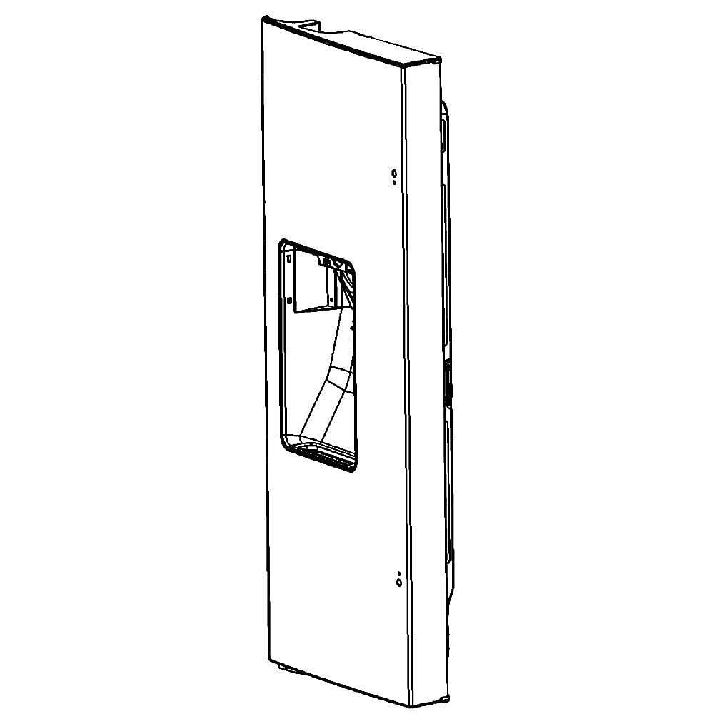 GE Part #wr78X12438, Refrigerator Door Assembly, Left | 44.80 x 21.10 x 13.10