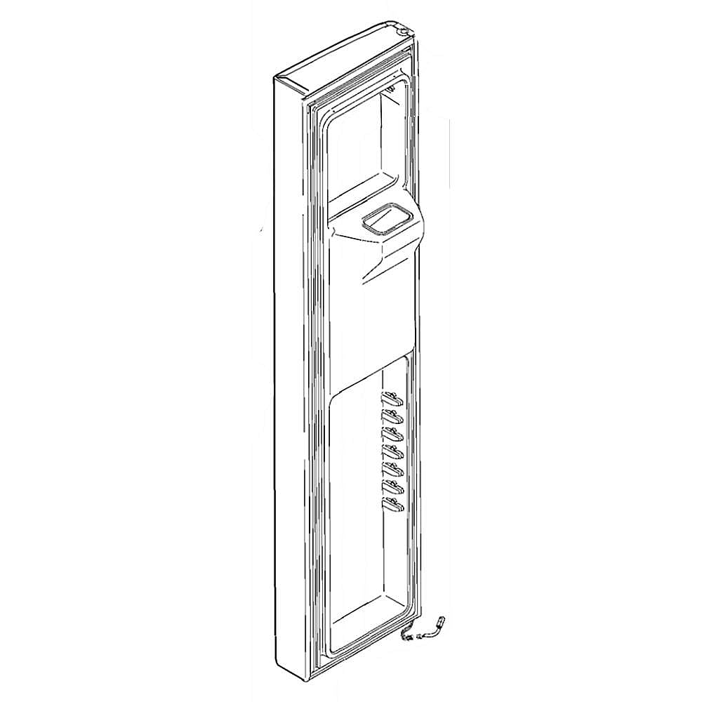 GE Part #wr78X12665, Refrirator Freezer Door Assembly | 73.00 x 20.00 x 16.00