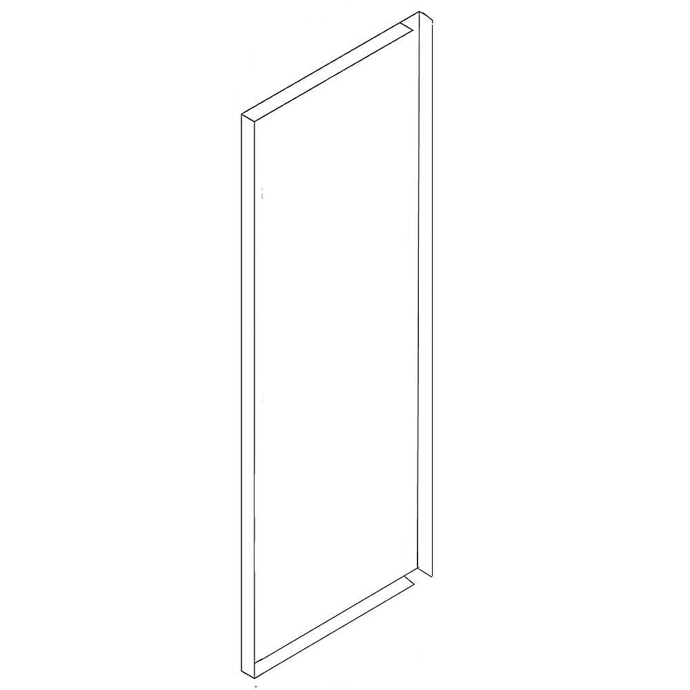 Part #wr78X12747, Refrigerator Freezer Door Outer Panel (Stainless) / 77.00 x 29.00 x 10.30