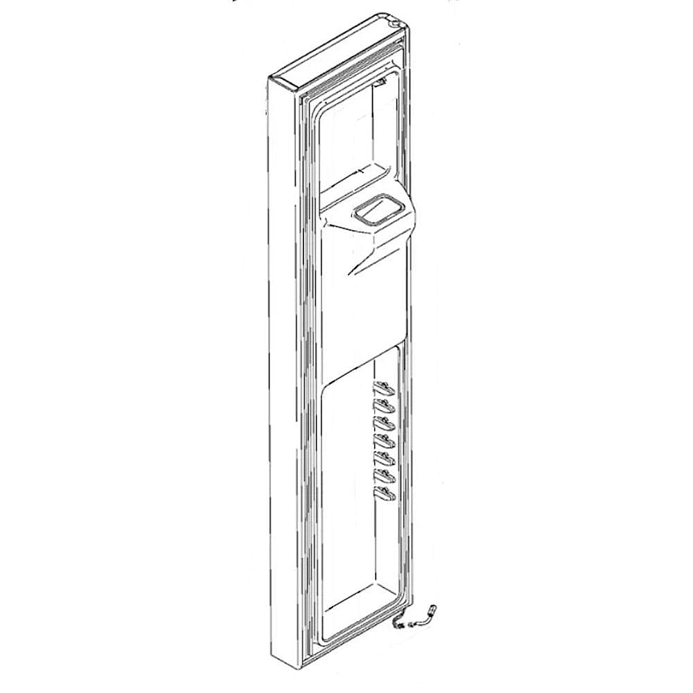 GE Part #wr78X22366, Refrirator Freezer Door Assembly | 73.00 x 20.00 x 16.00