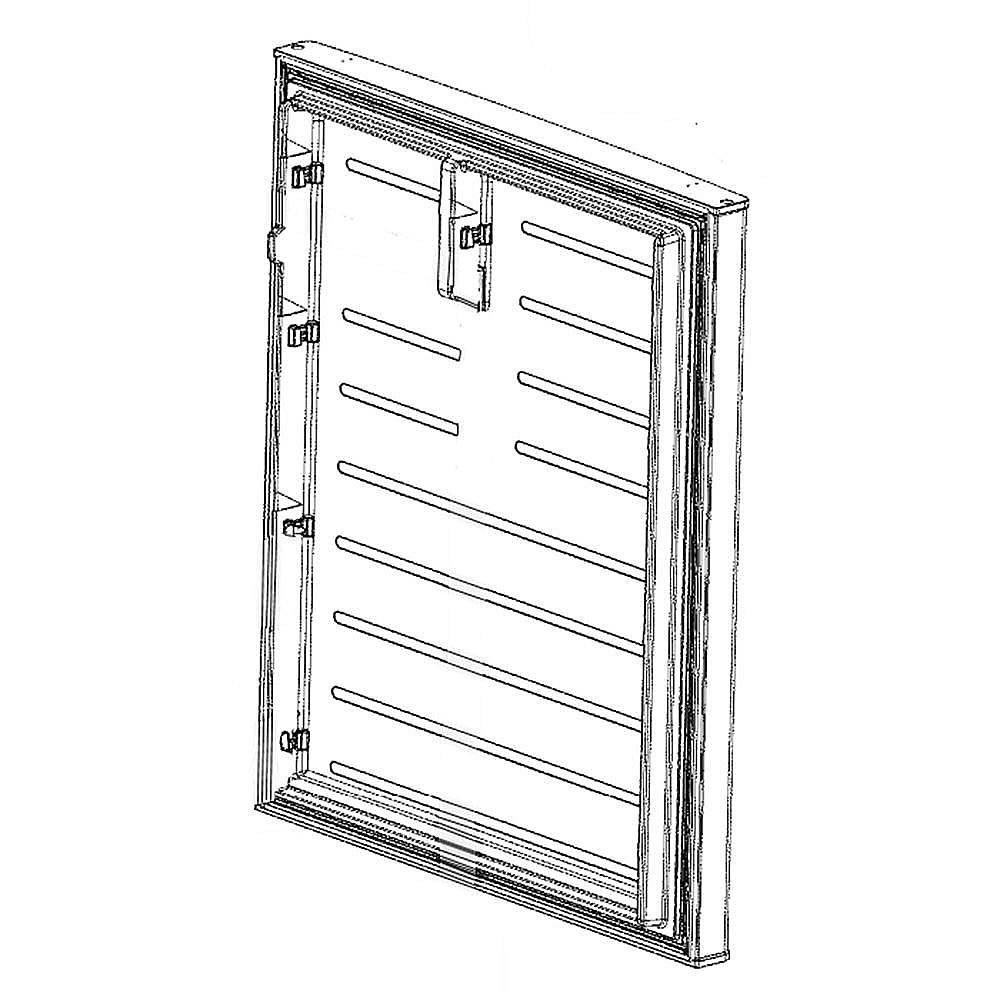 GE Part #wr78X22759, G.e. Refrirator Door Assembly (White) | 42.50 x 35.30 x 7.80