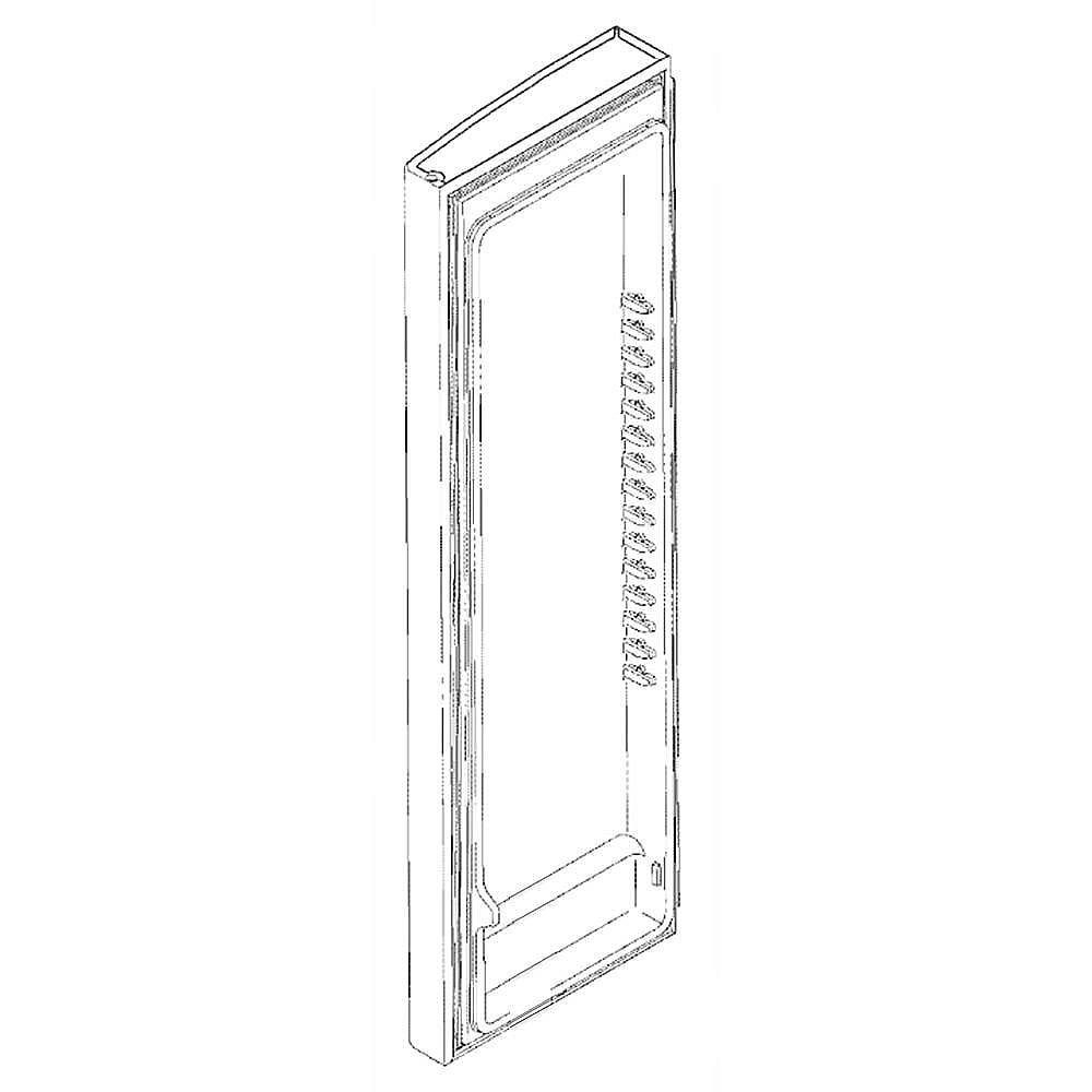 Part #wr78X22868, Hotpoint Refrigerator Door Assembly (Stainless) / 73.00 x 25.50 x 10.60