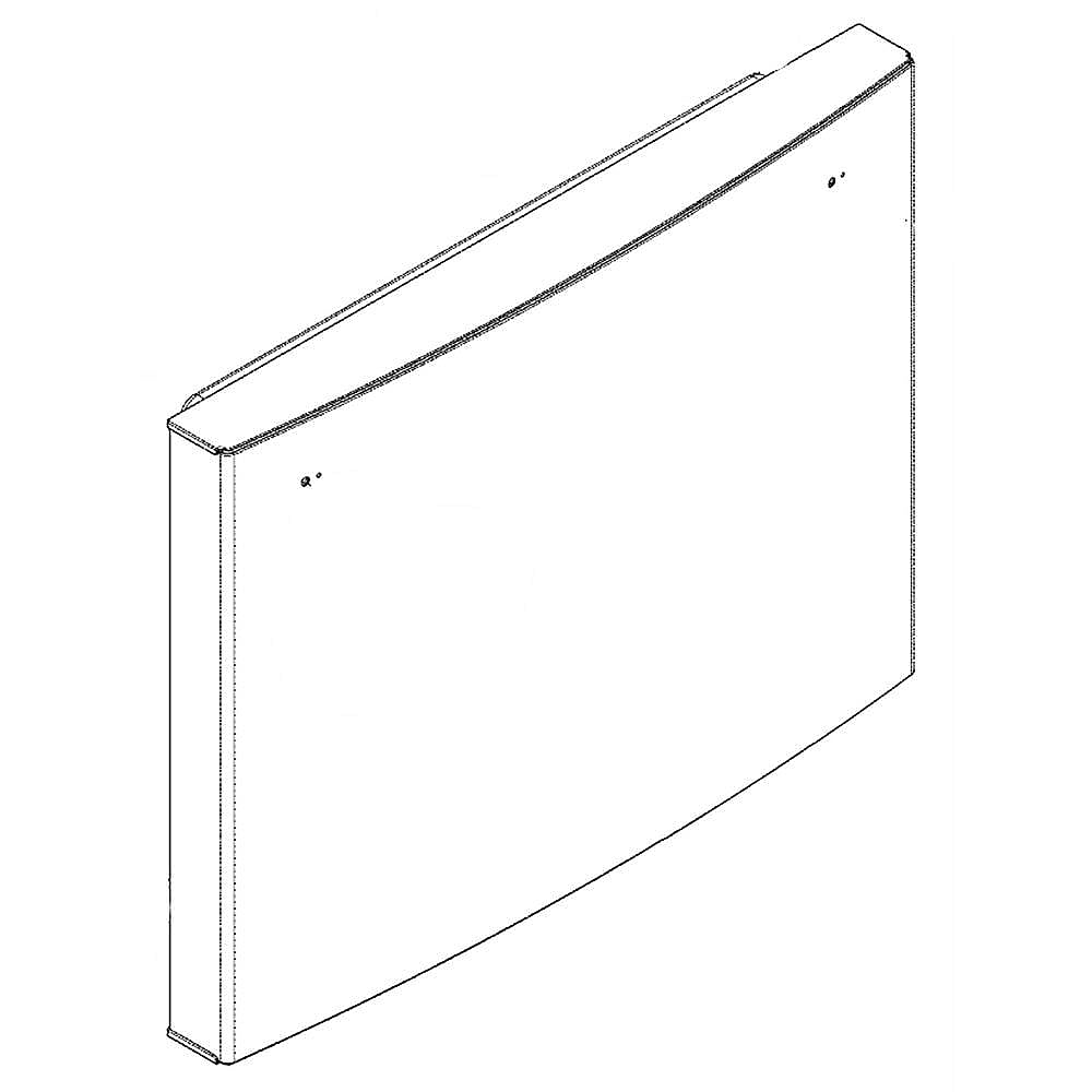 Part #wr78X24854, Refrigerator Freezer Door Assembly (Stainless) / 37.20 x 30.80 x 12.40