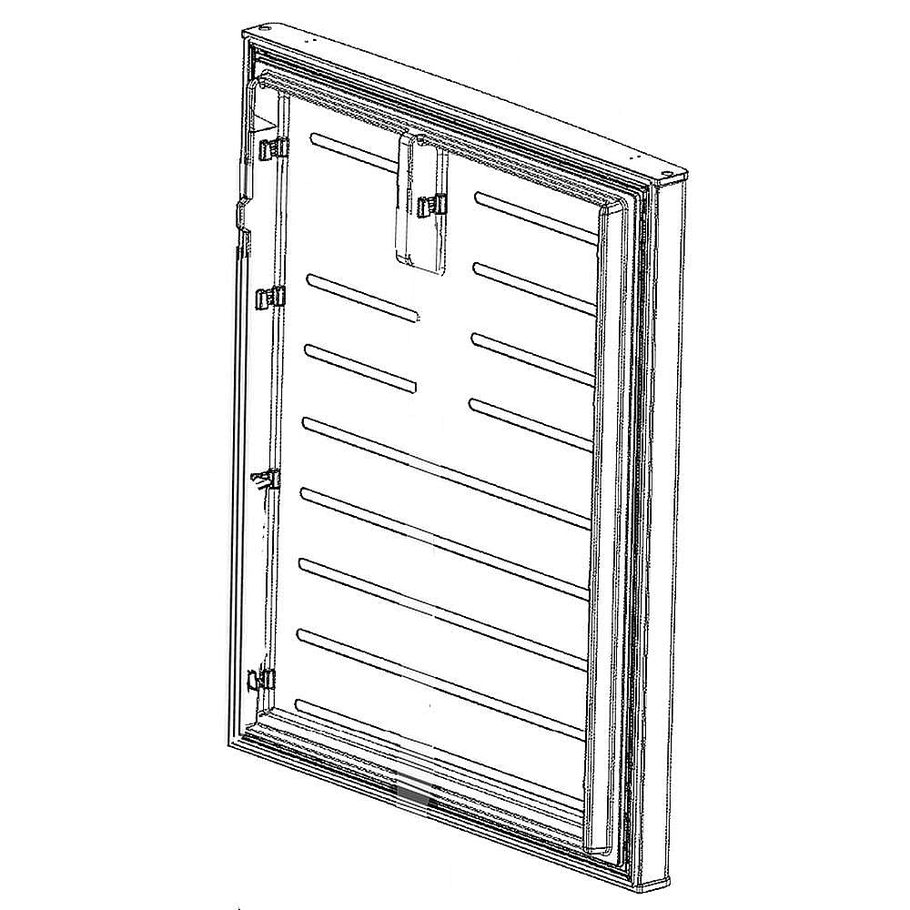 Part #wr78X25794, G.e. Refrigerator Door Assembly (Stainless) (Replaces Wr78X22794) / 42.40 x 35.30 x 7.30
