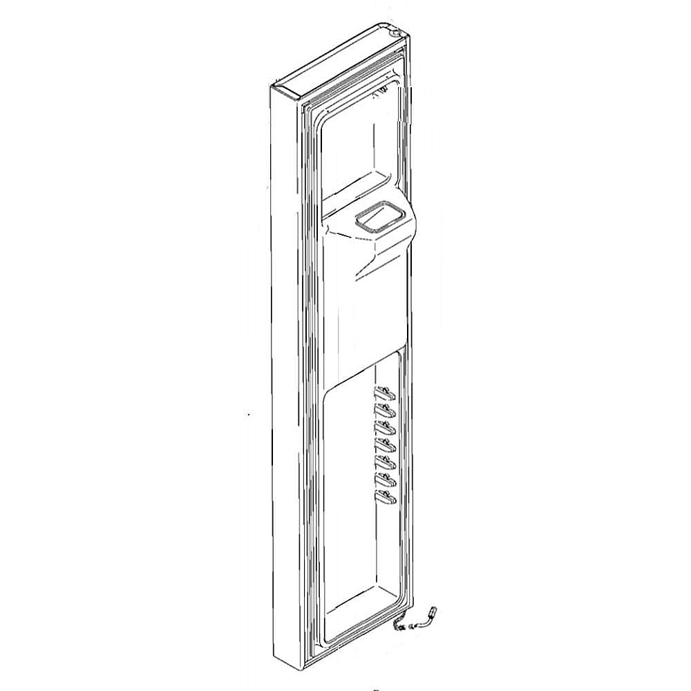 Part #wr78X27953, Door Foam Asm Freezer White / 73.00 x 19.50 x 16.00