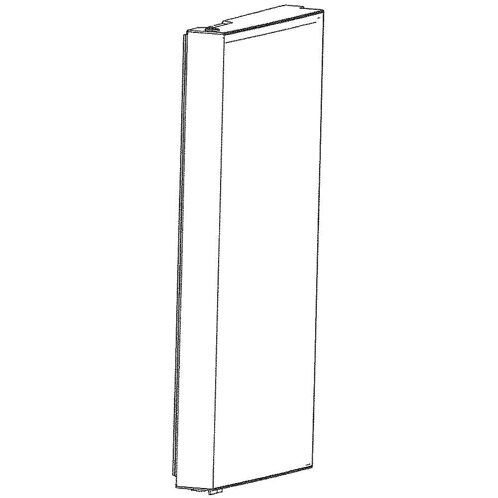Part #wr78X28416, Refrigerator Freezer Door Assembly, Left (Stainless) | 33.90 x 20.30 x 7.50