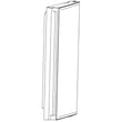 Refrigerator Freezer Door Assembly, Right (stainless) for Haier HRQ16N3BGS - Part WR78X28417
