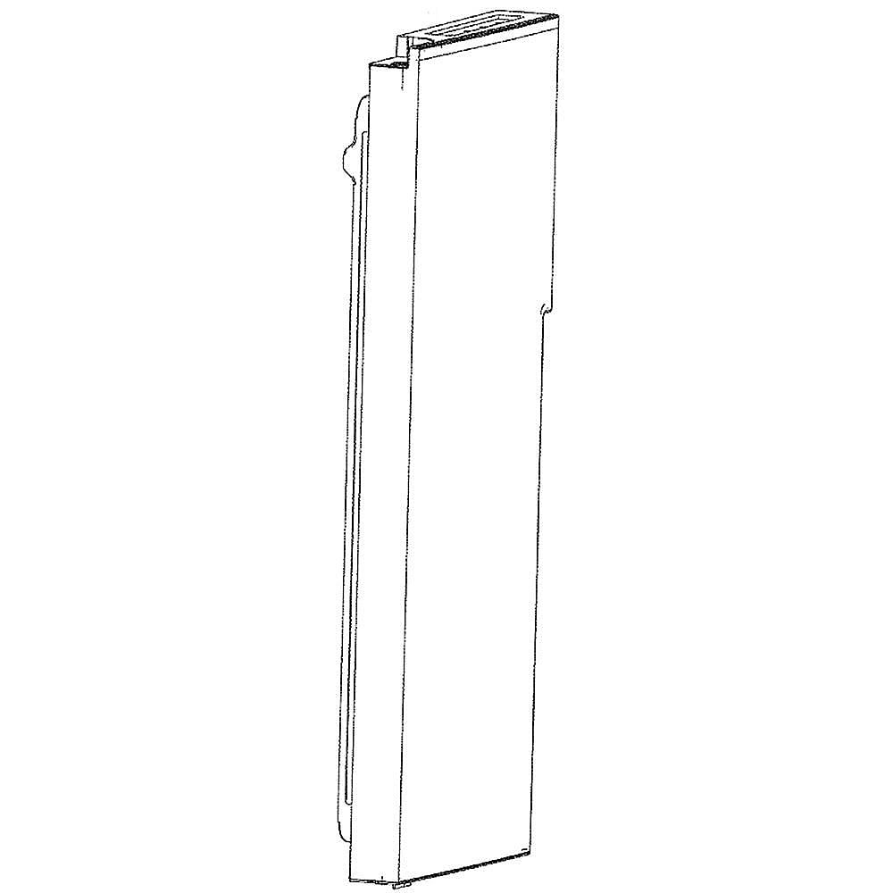 Part #wr78X28425, Refrigerator Door Assembly, Left (Stainless) / 45.50 x 20.60 x 8.60