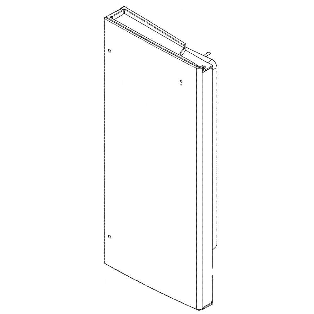 Part #wr78X28548, Refrigerator Door Assembly, Right (Black Stainless) / 47.70 x 22.10 x 14.60