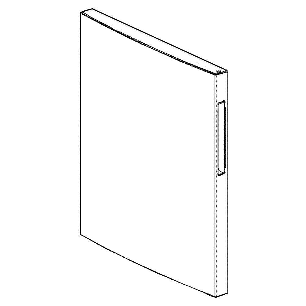 Haier Part #wr78X28707, Refrigerator Freezer Door Assembly | 35.10 x 31.10 x 6.30