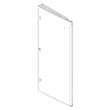 Refrigerator Convenience Door Outer Panel Assembly for GE GFD28GELBDS - Part WR78X29151