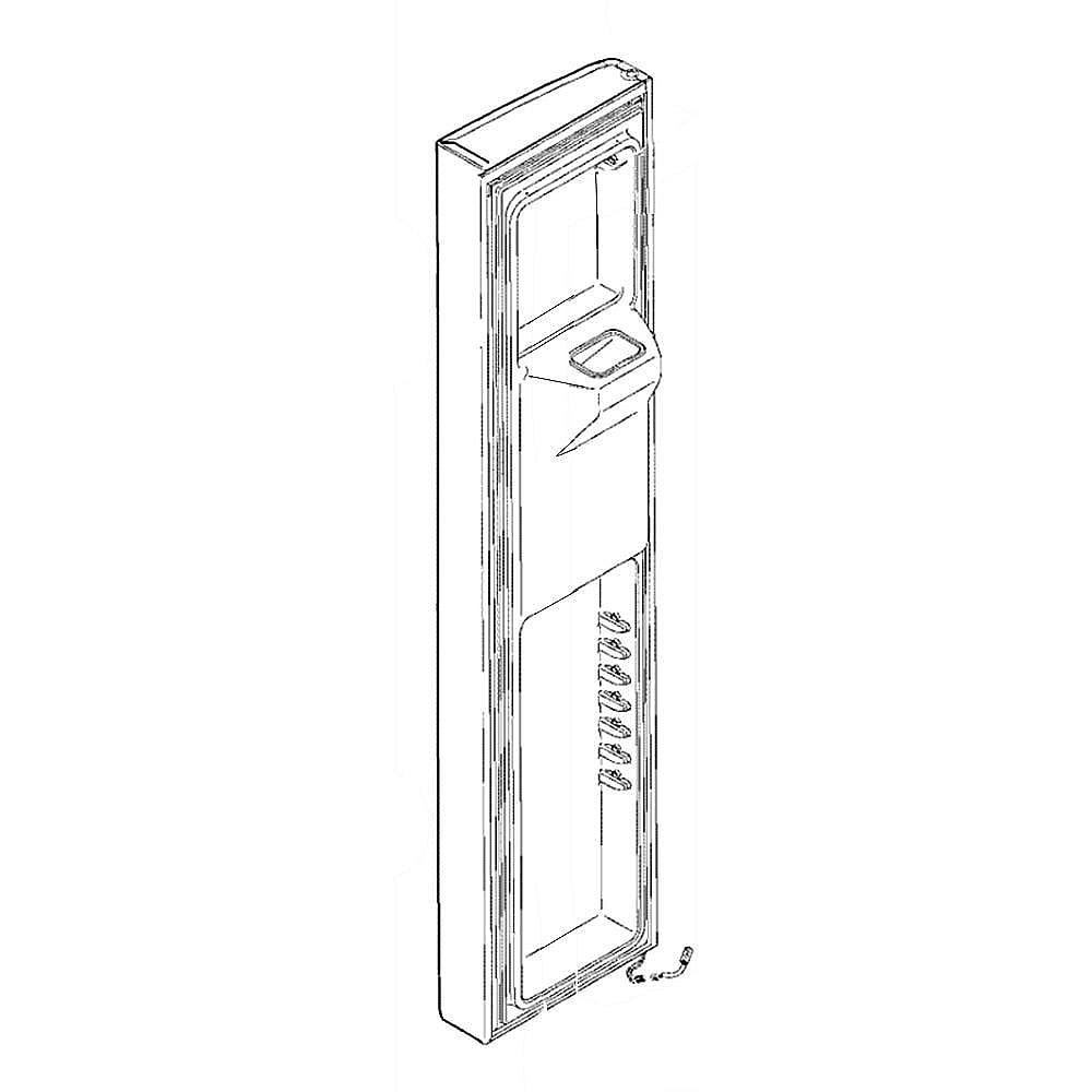 Part #wr78X30081, Refrigerator - Freezer Door Black Slate / 73.00 x 20.00 x 16.00