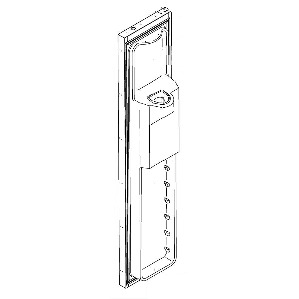 Part #wr78X30087, Refrigerator Freezer Door Assembly | 72.00 x 1.00 x 1.00