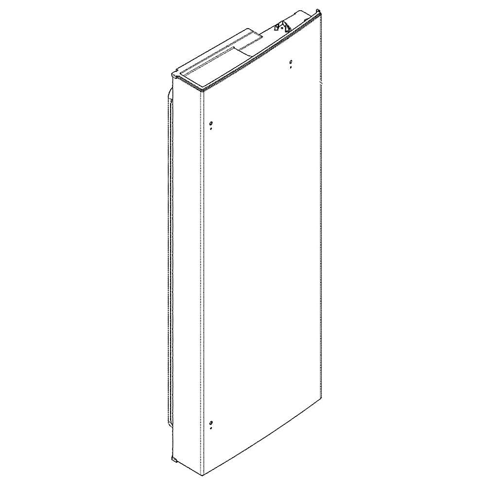 Part #wr78X30118, Refrigerator Door Assembly, Right (Stainless) / 46.00 x 22.00 x 12.00
