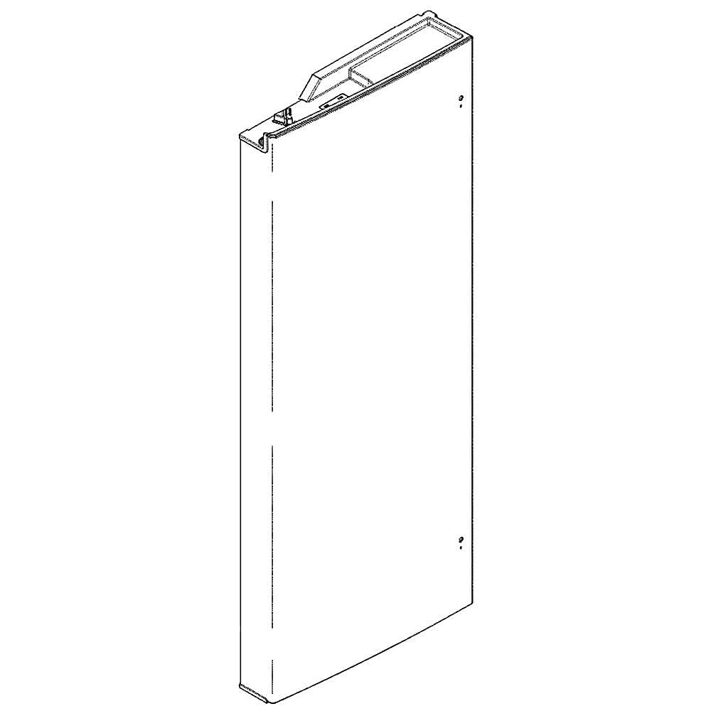 Part #wr78X30268, Refrigerator Door Assembly, Left (Stainless) / 47.00 x 21.75 x 12.50