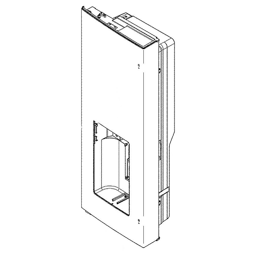 Part #wr78X30295, Refrigerator - Dispenser Door Slate / 48.00 x 27.00 x 14.00