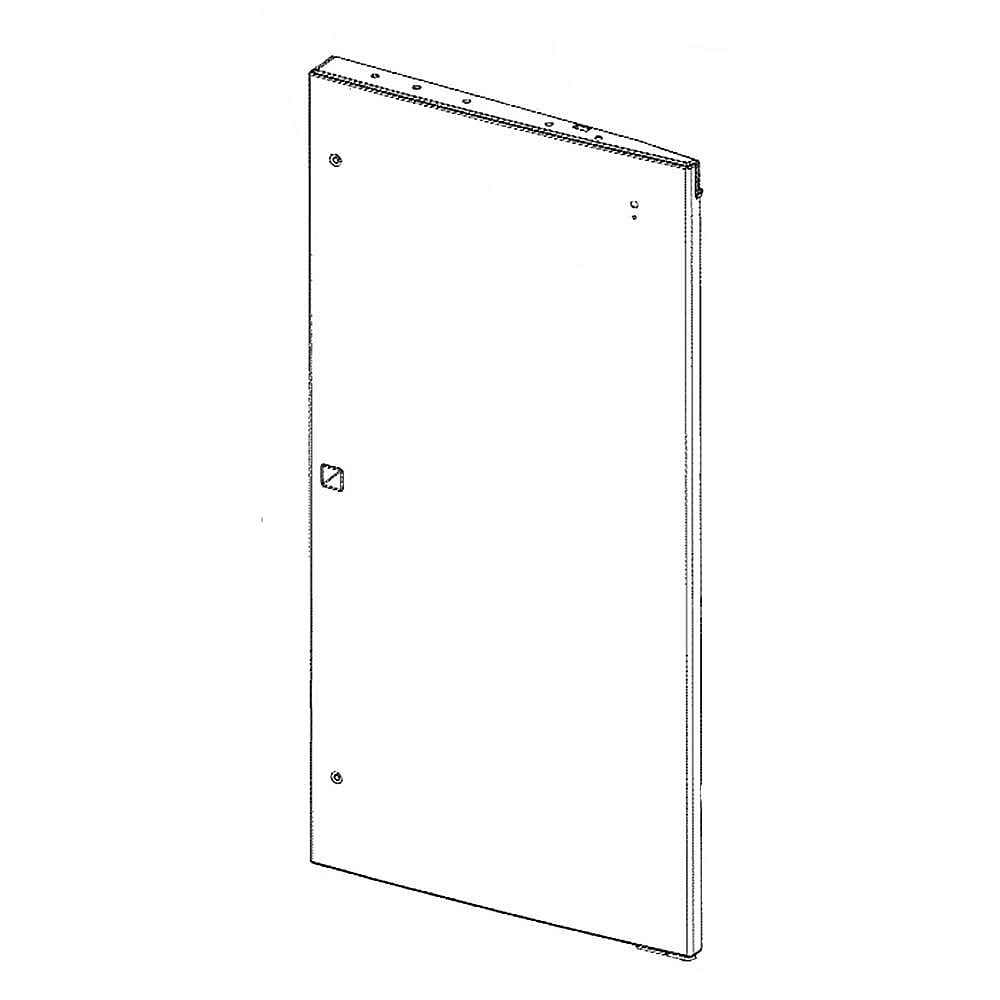 Part #wr78X31903, Refrigerator Convenience Door Outer Panel Assembly (Stainless) / 46.00 x 9.00 x 22.00