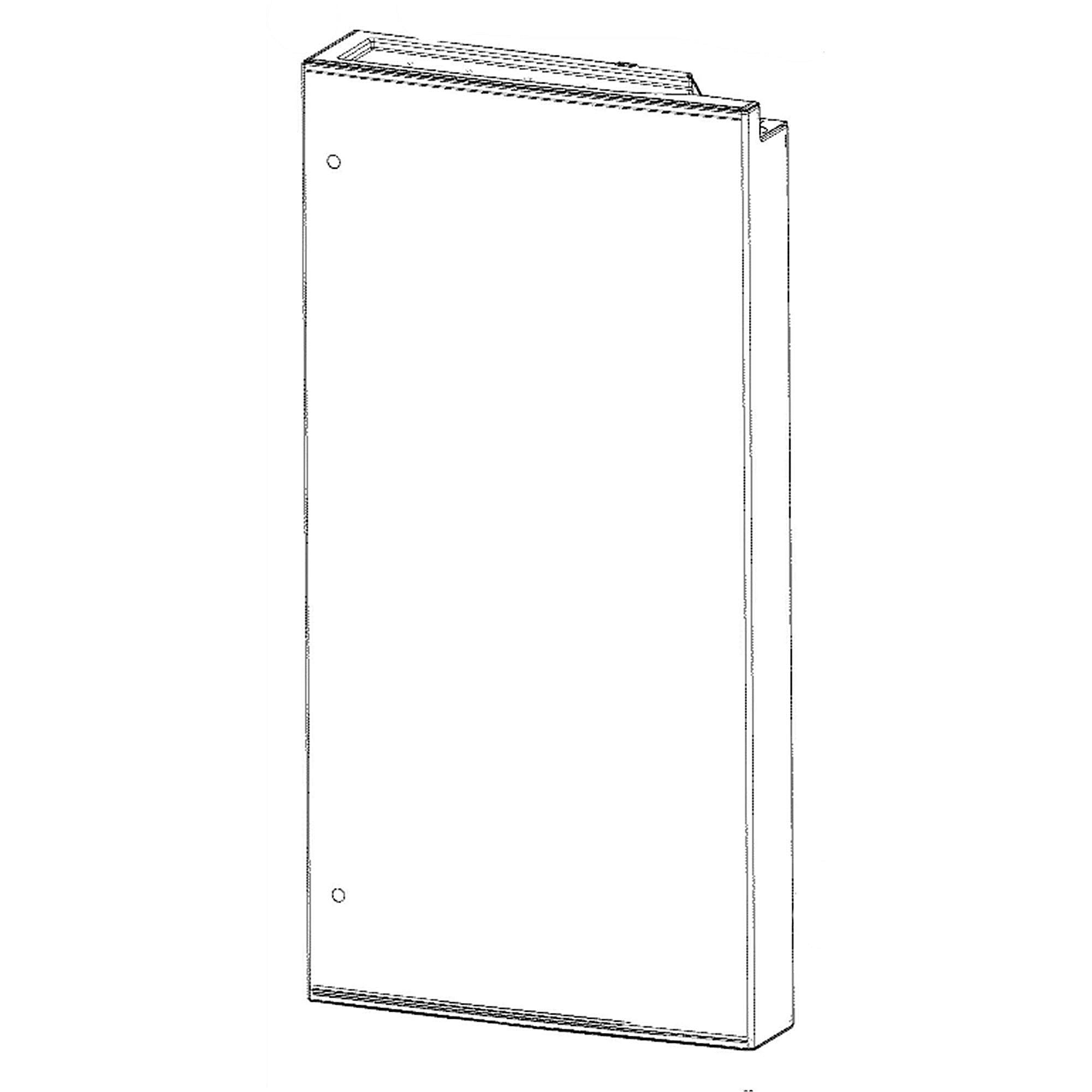 Part #wr78X31959, Refrigerator Door Assembly, Right (Stainless) / 46.00 x 22.00 x 9.00