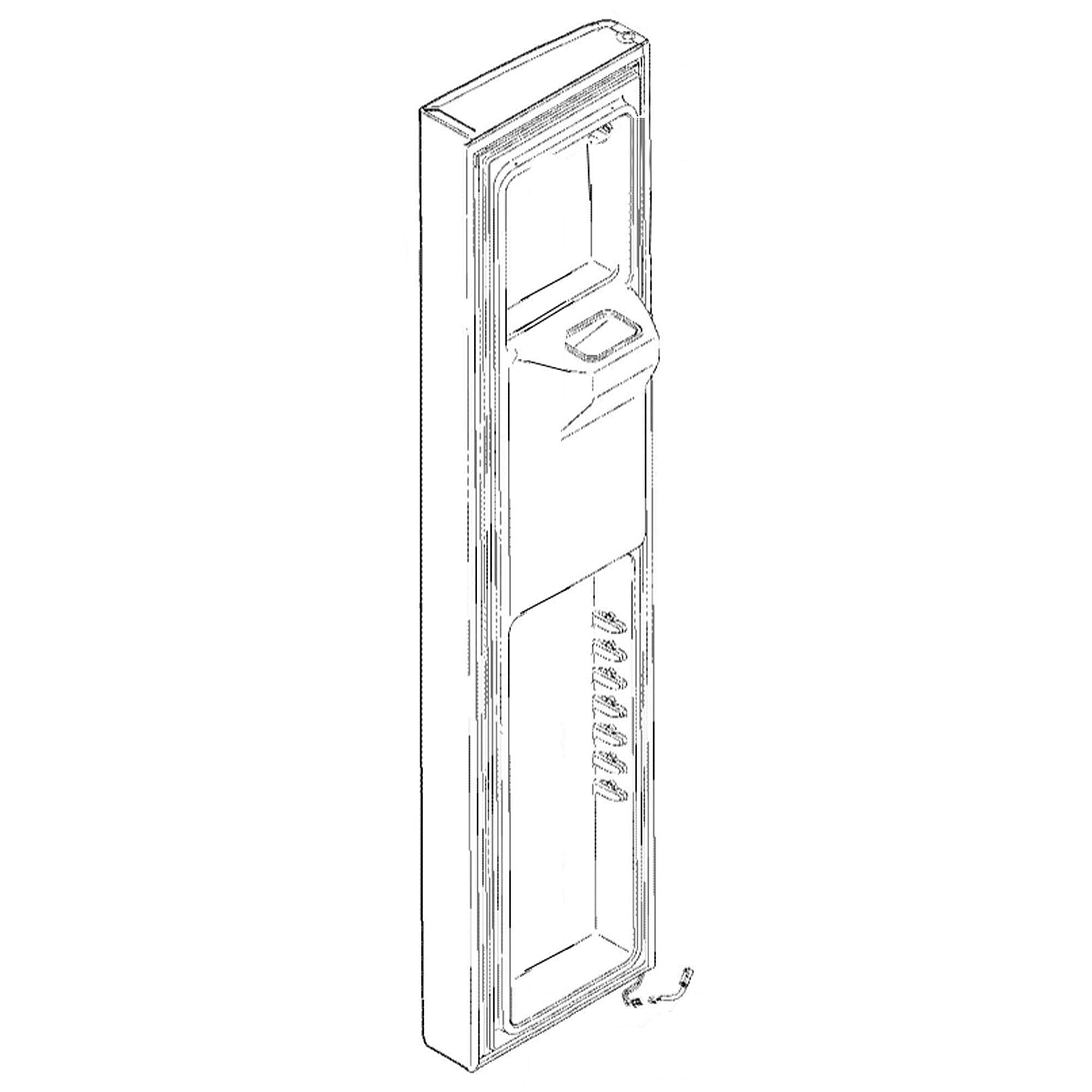 Part #wr78X34886, Door Foam Asm Fz Stainless Steel