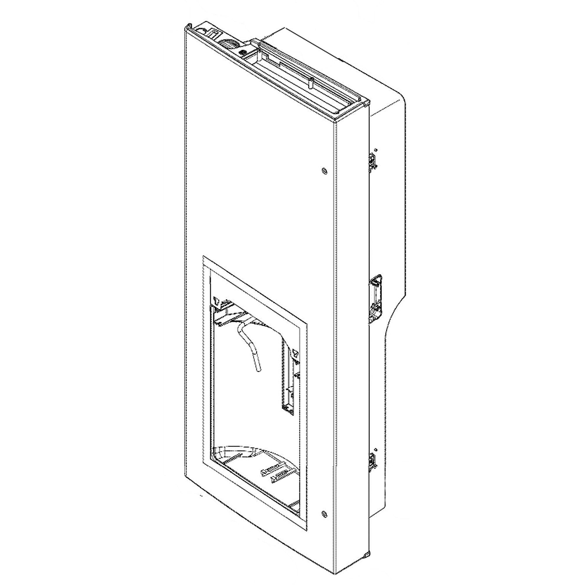 Part #wr78X37452, Refrigerator Door - Left Hand Stainless