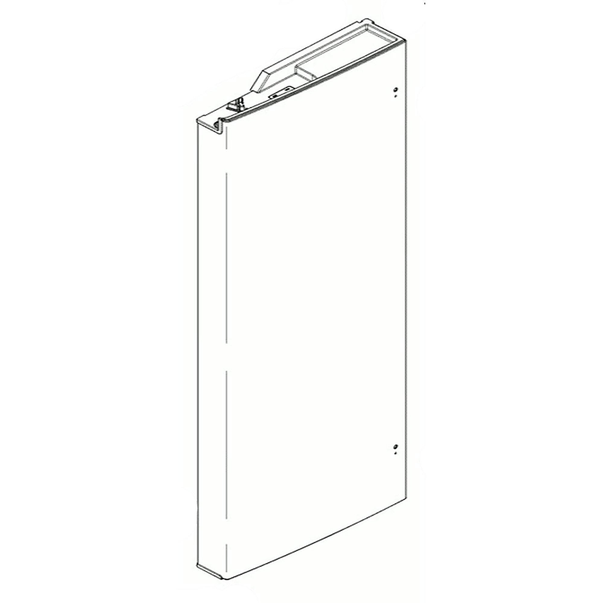 Part #wr78X38527, Refrigerator Door - Left Hand Fpr Stainl